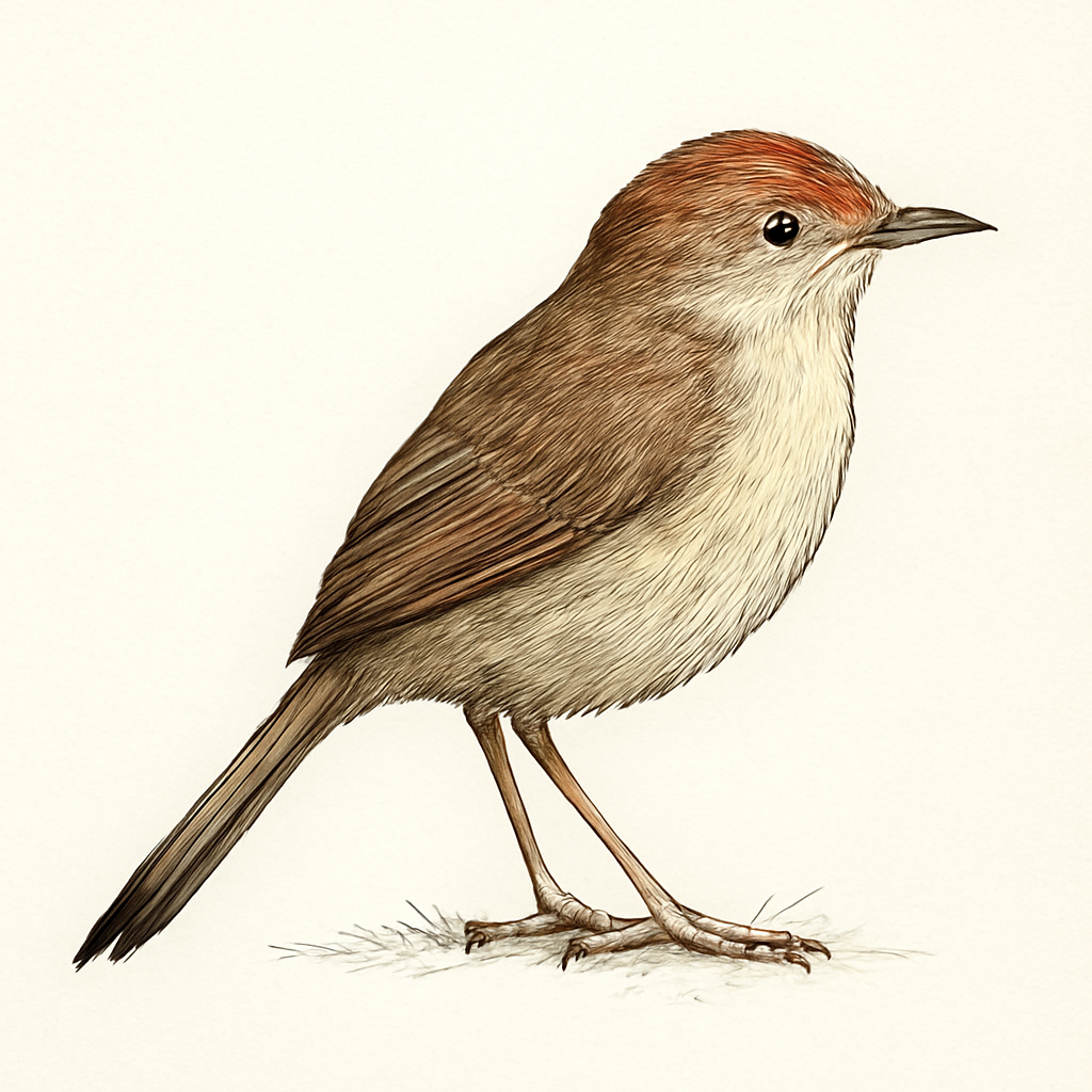 Illustrazione di Rufous-fronted Prinia