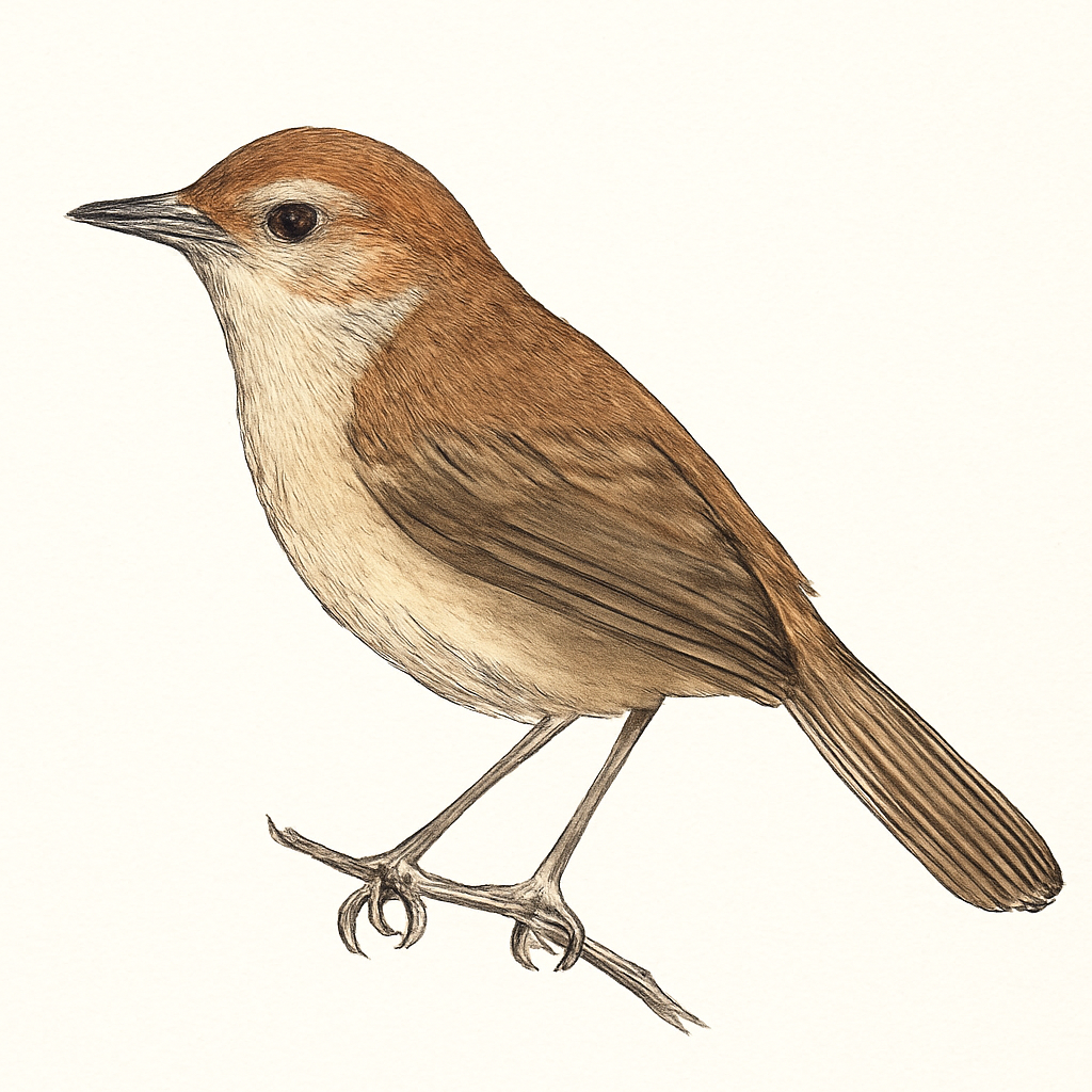 Illustratie van Roestprinia