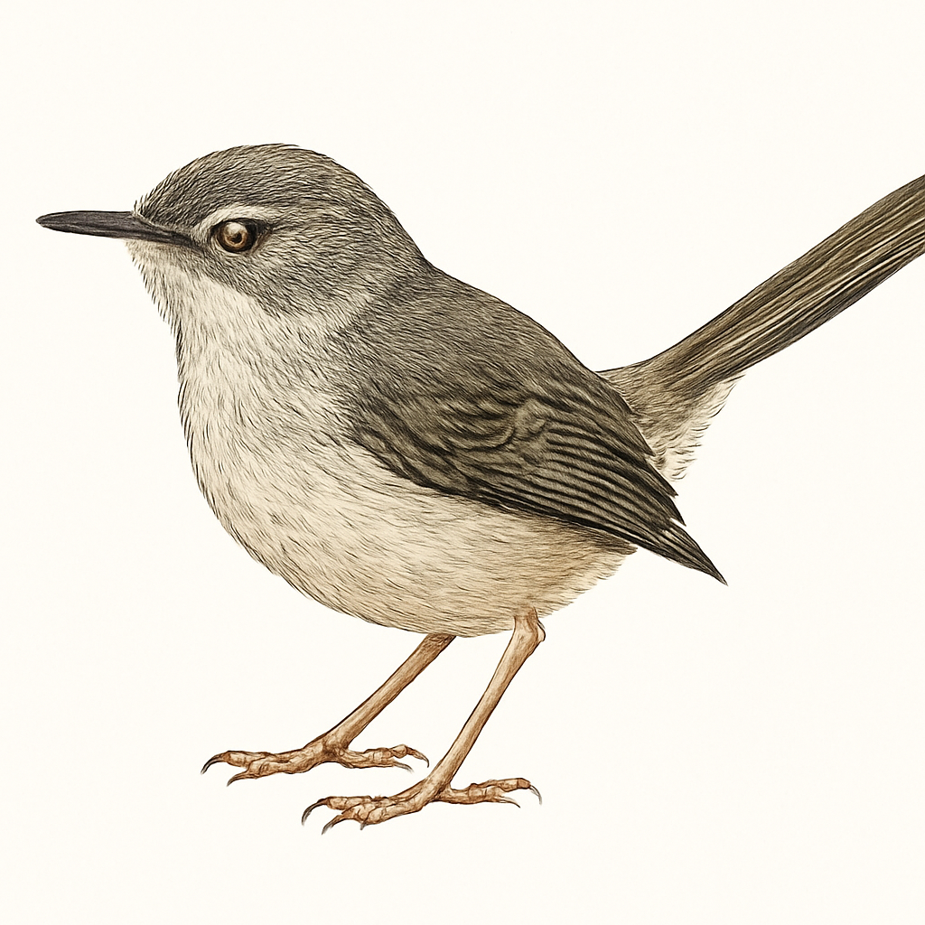 Illustration de Prinia de Hodgson