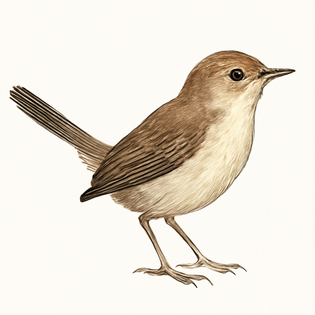 Delicate Prinia illustration