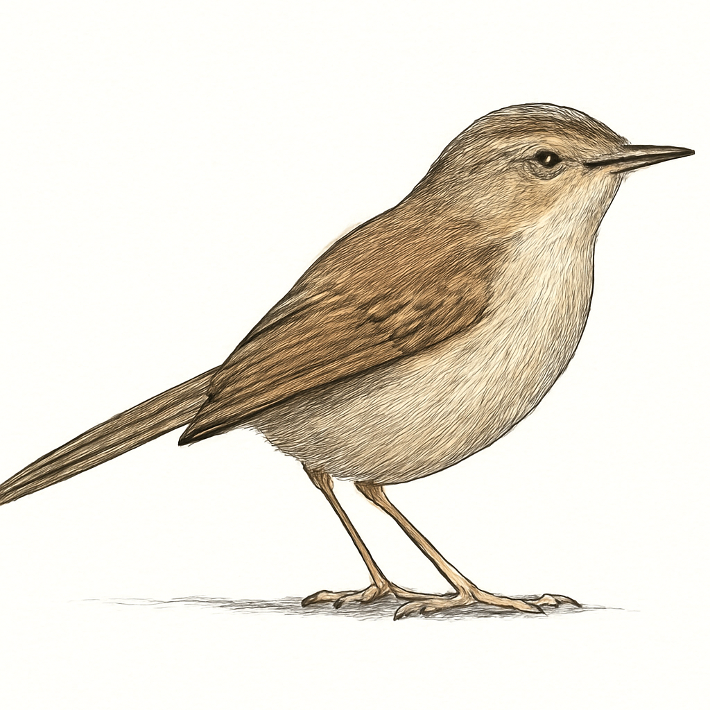Plain Prinia illustration