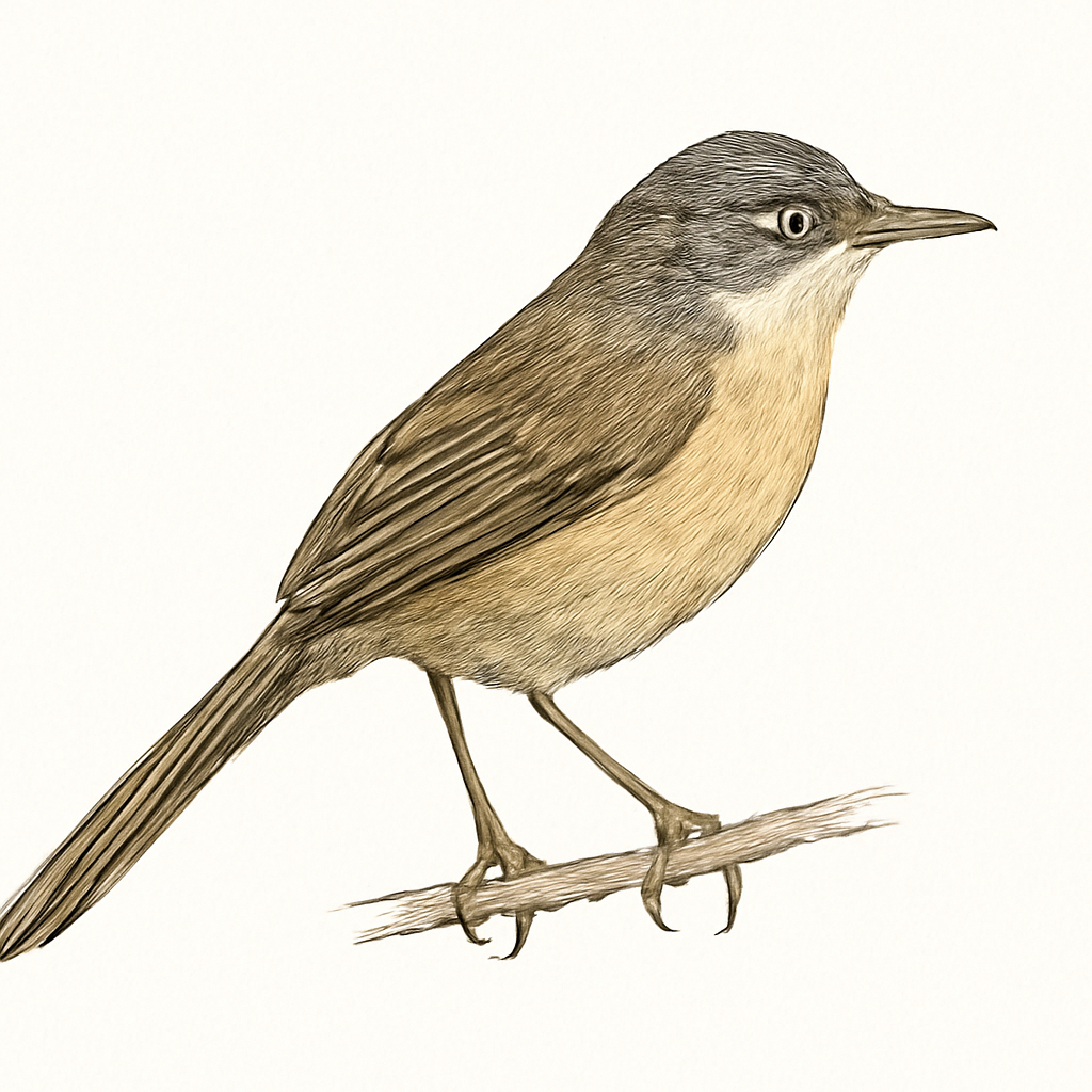 Illustration de Prinia du Drakensberg