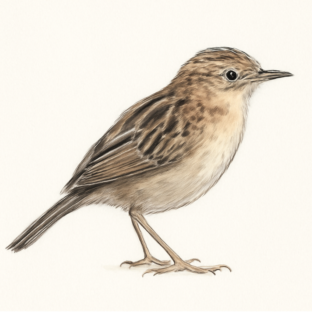Ilustração de dorst's cisticola