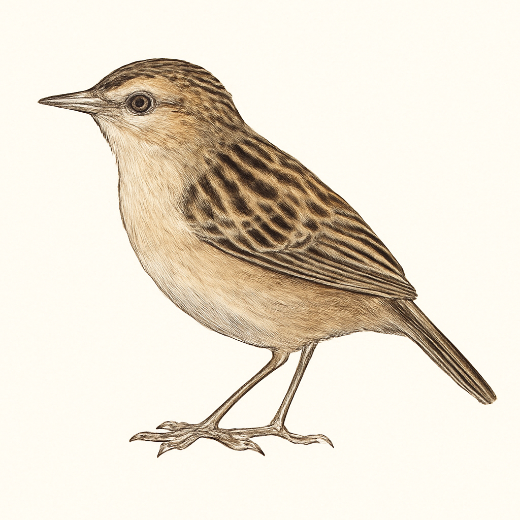 Illustrazione di Siffling Cisticola
