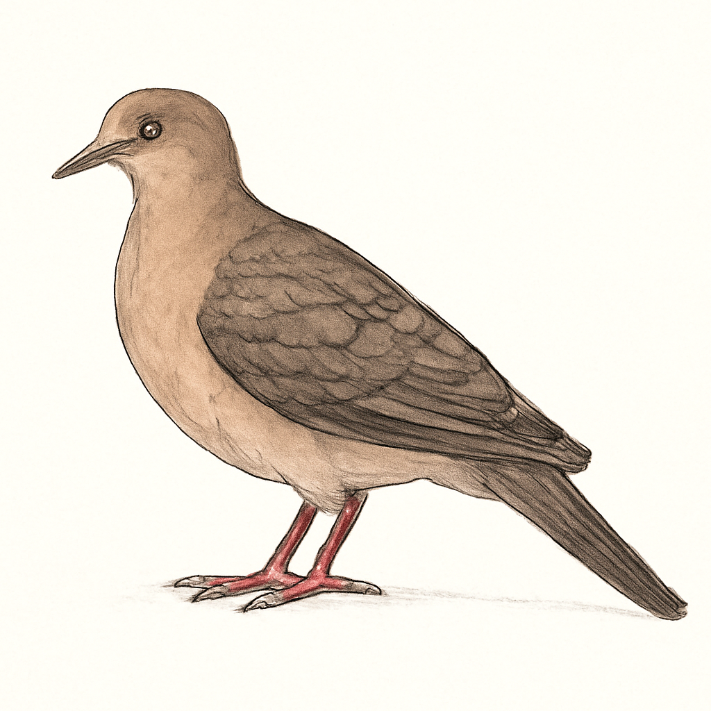 Large-tailed Dove illustration