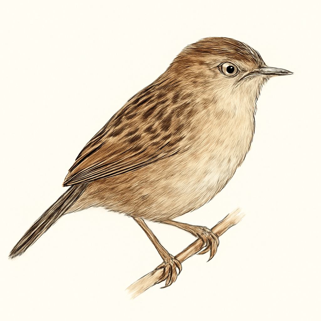 Illustrazione di Tiny Cisticola