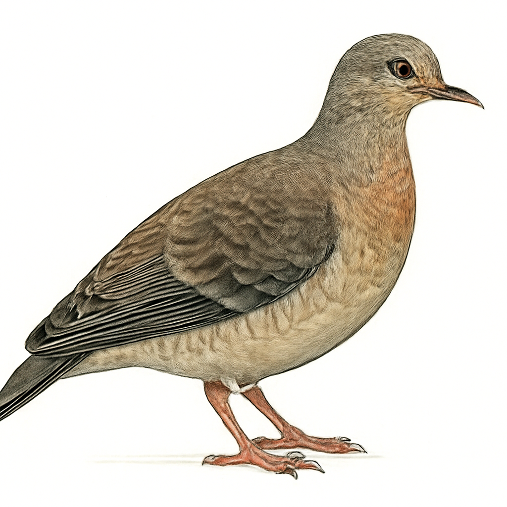 Ilustração de tuxtla quail-dove