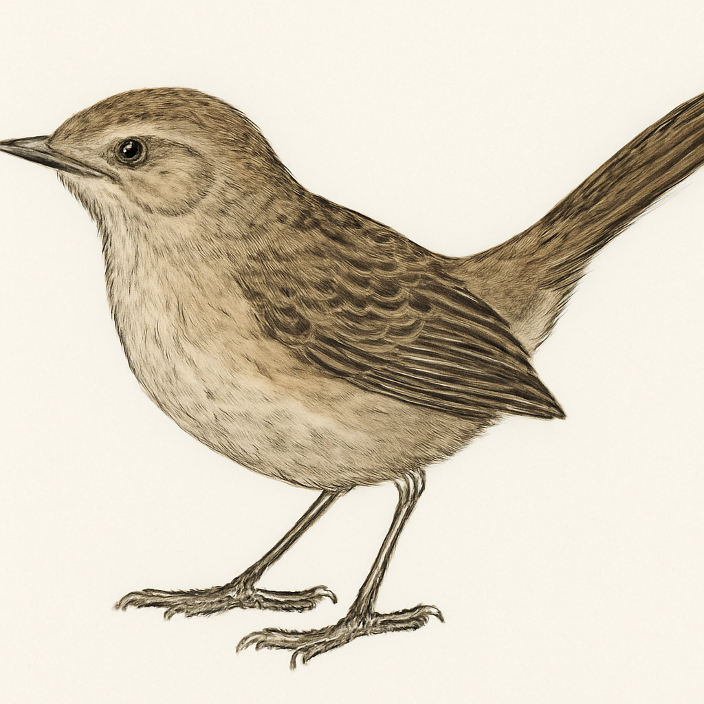 Subdesert Brush-Warbler illustration