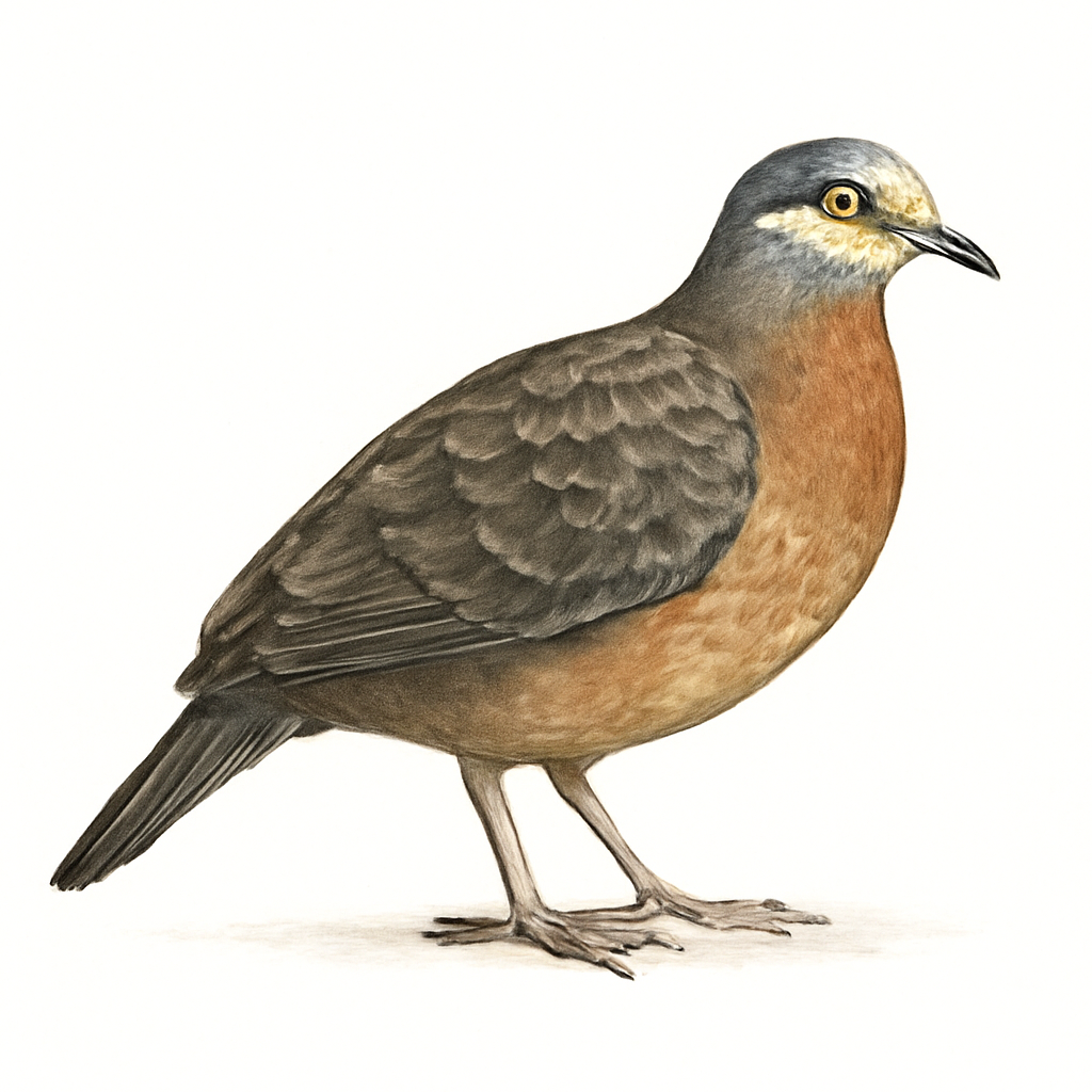 Illustrazione di Buff-fronted Quail-Dove