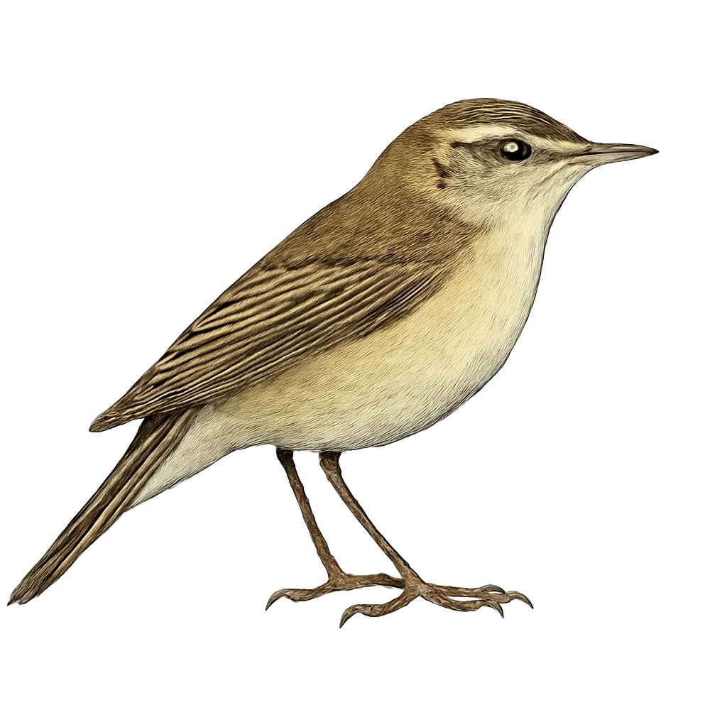 Booted Warbler illustration