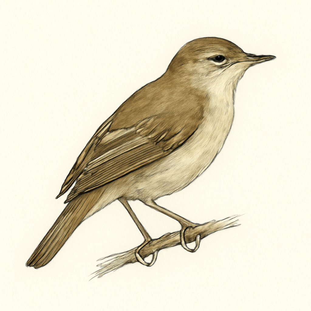 Eastern Olivaceous Warbler illustration