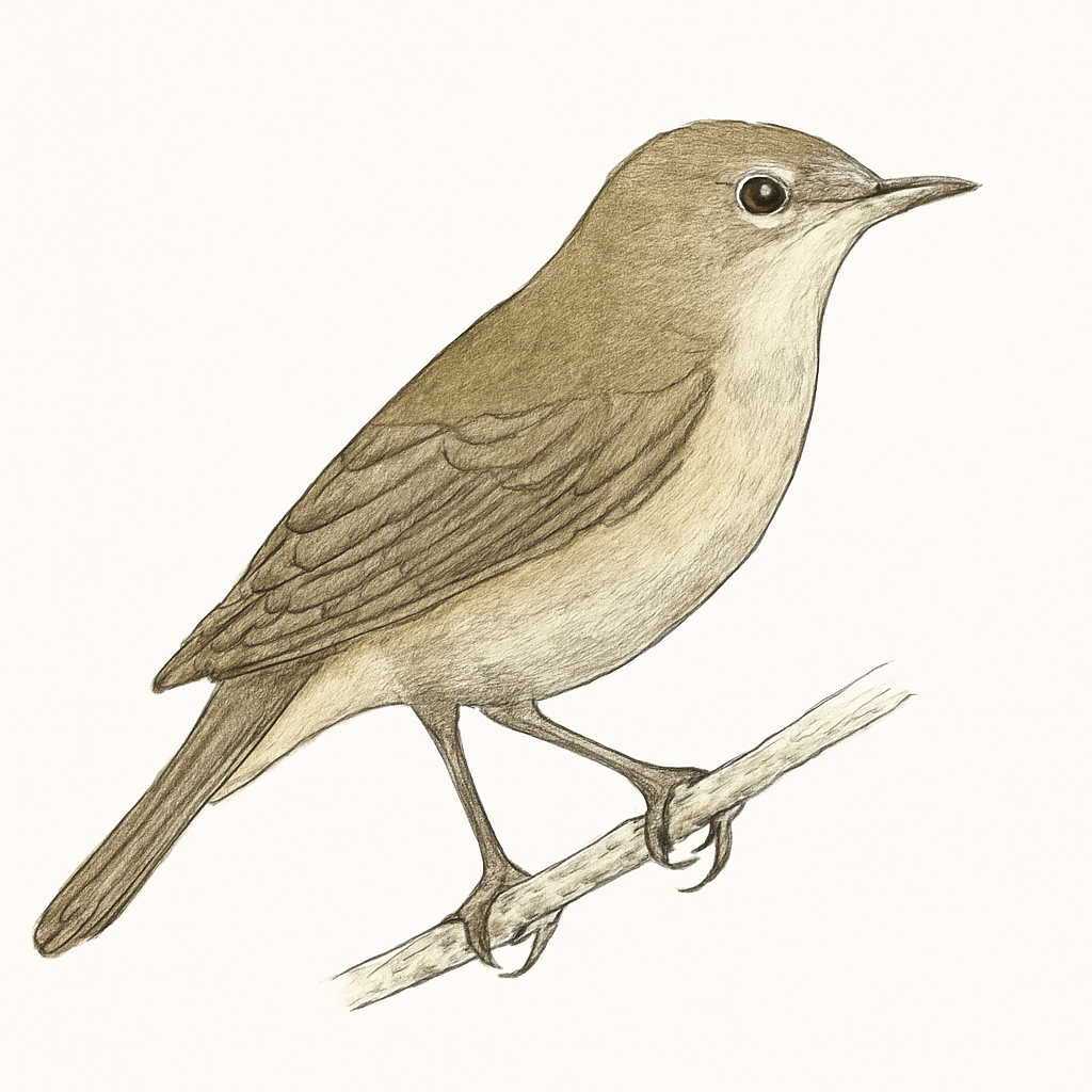Western Olivaceous Warbler illustration
