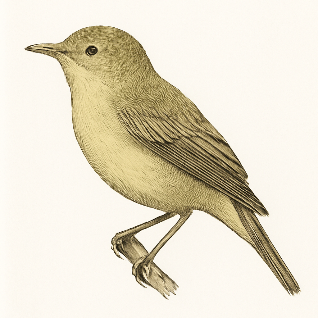 Melodious Warbler illustration