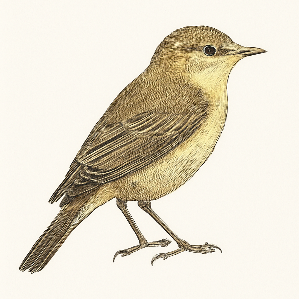 Icterine Warbler illustration