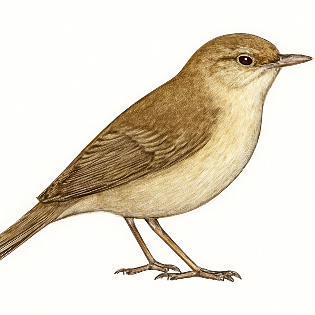 Ilustración de Carricero de Swinhoe