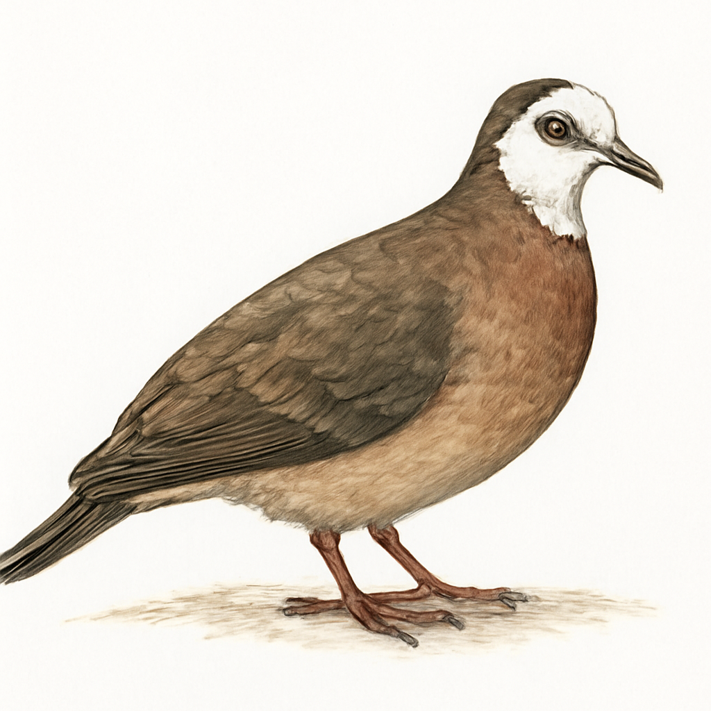 Ilustração de white-faced quail-dove