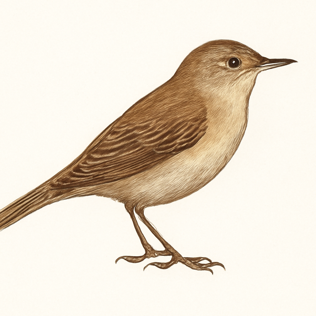 Marsh Warbler illustration