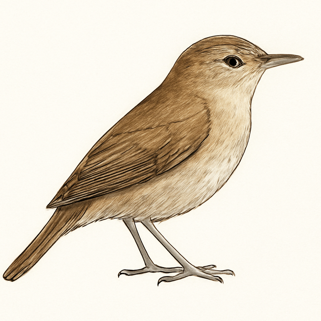 Common Reed Warbler illustration