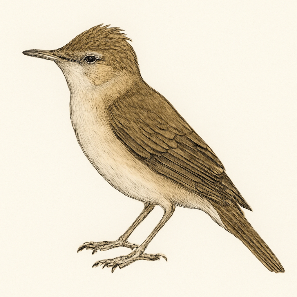 Great Reed Warbler illustration
