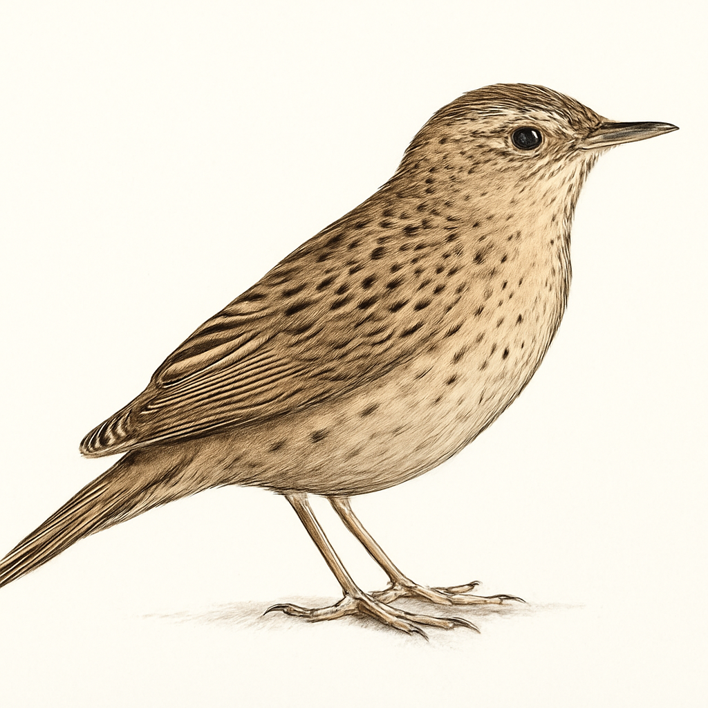 Lanceolated Warbler illustration