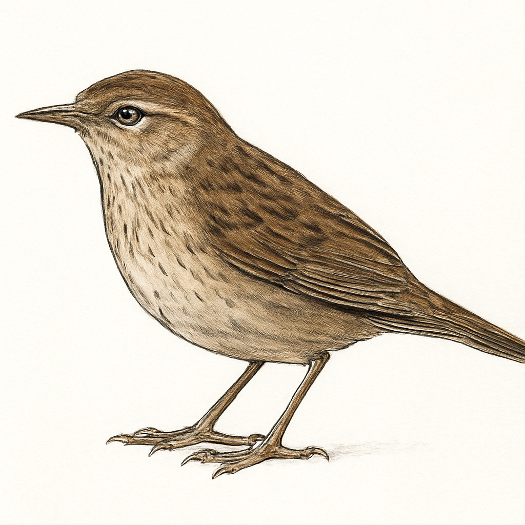 Illustrazione di Friendly Bush Warbler