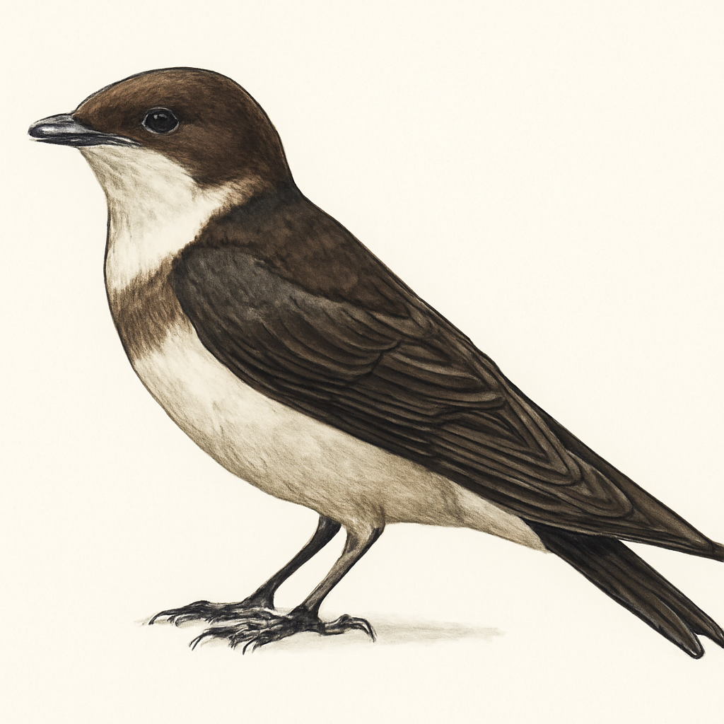Illustrazione di Banded Martin