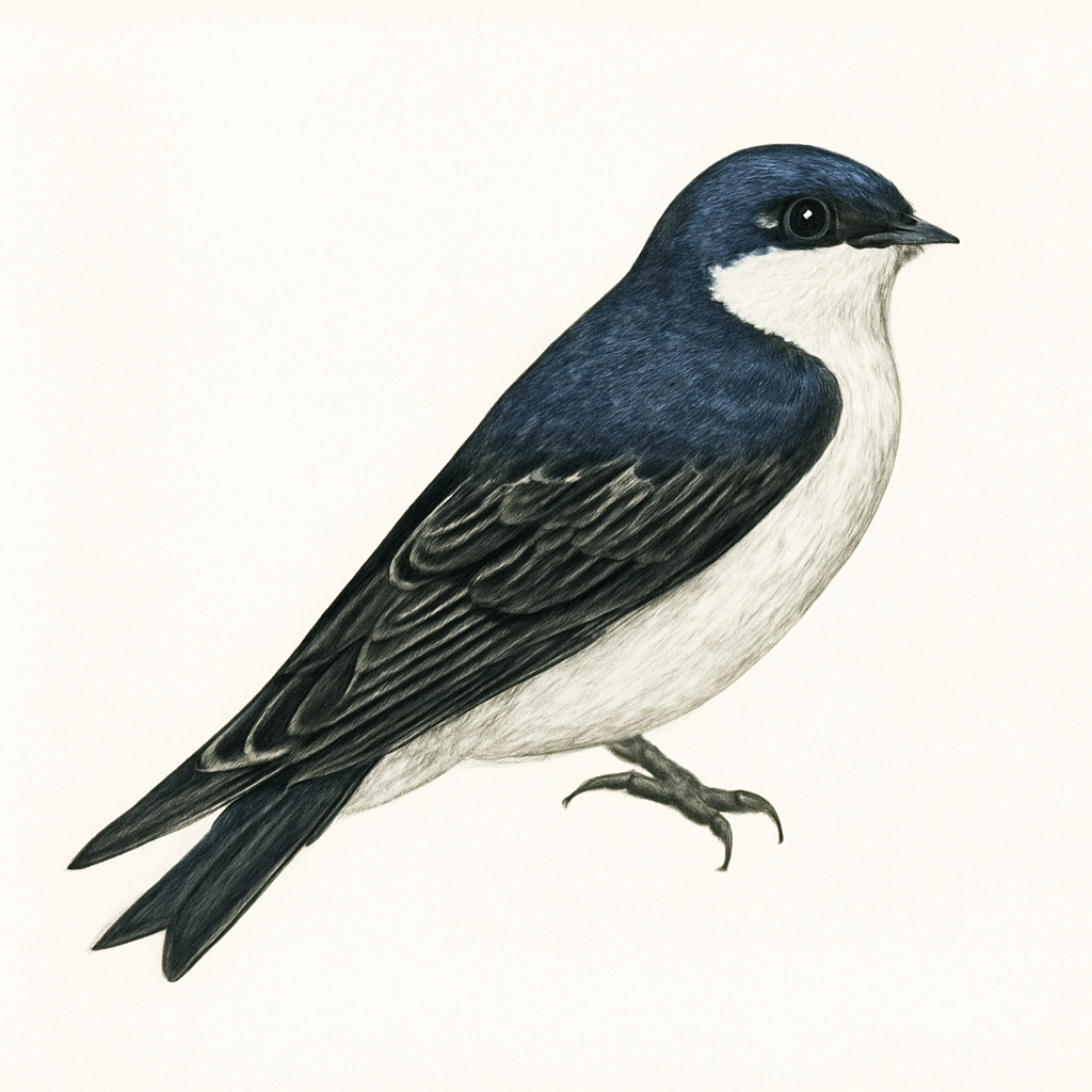 Illustration von Chileschwalbe
