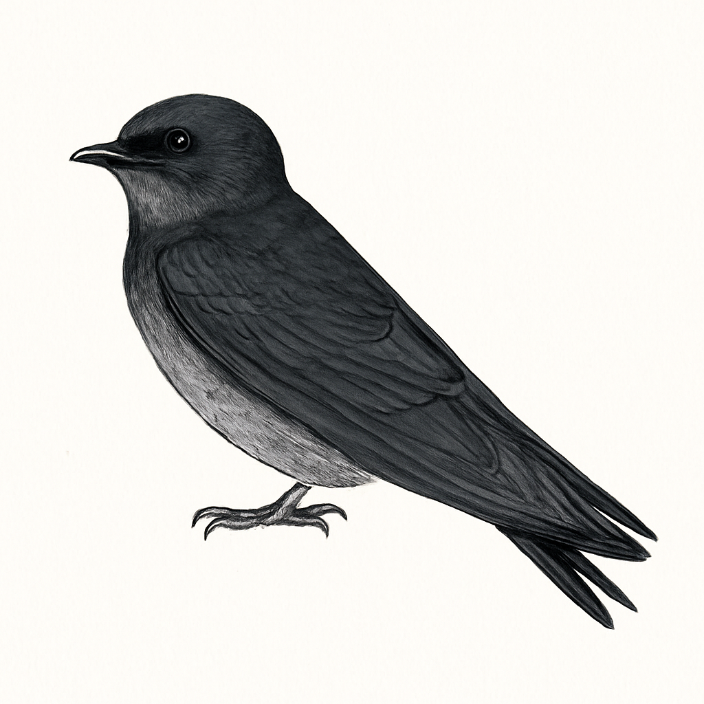 Illustration von Karibikschwalbe