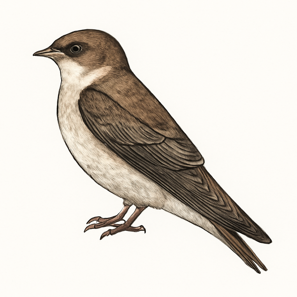 Illustration de Hirondelle à ailes hérissées