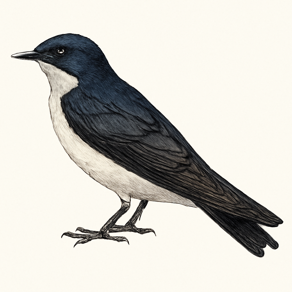White-thighed Swallow illustration
