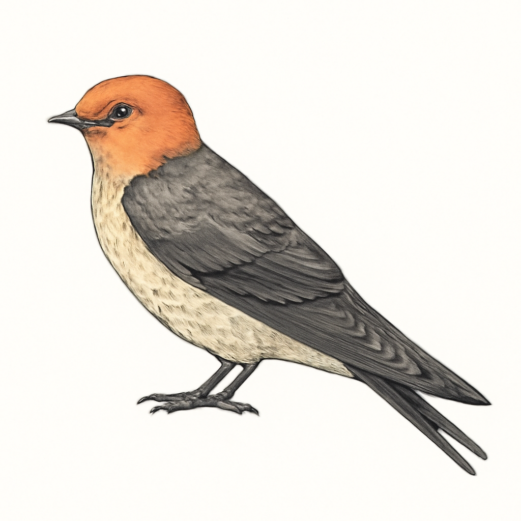 Tawny-headed Swallow illustration