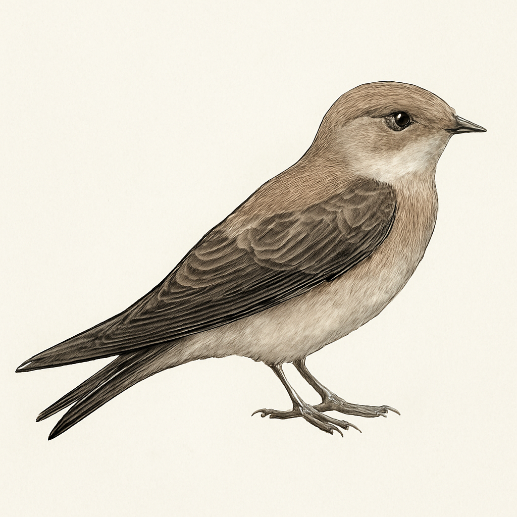 Eurasian Crag Martin illustration