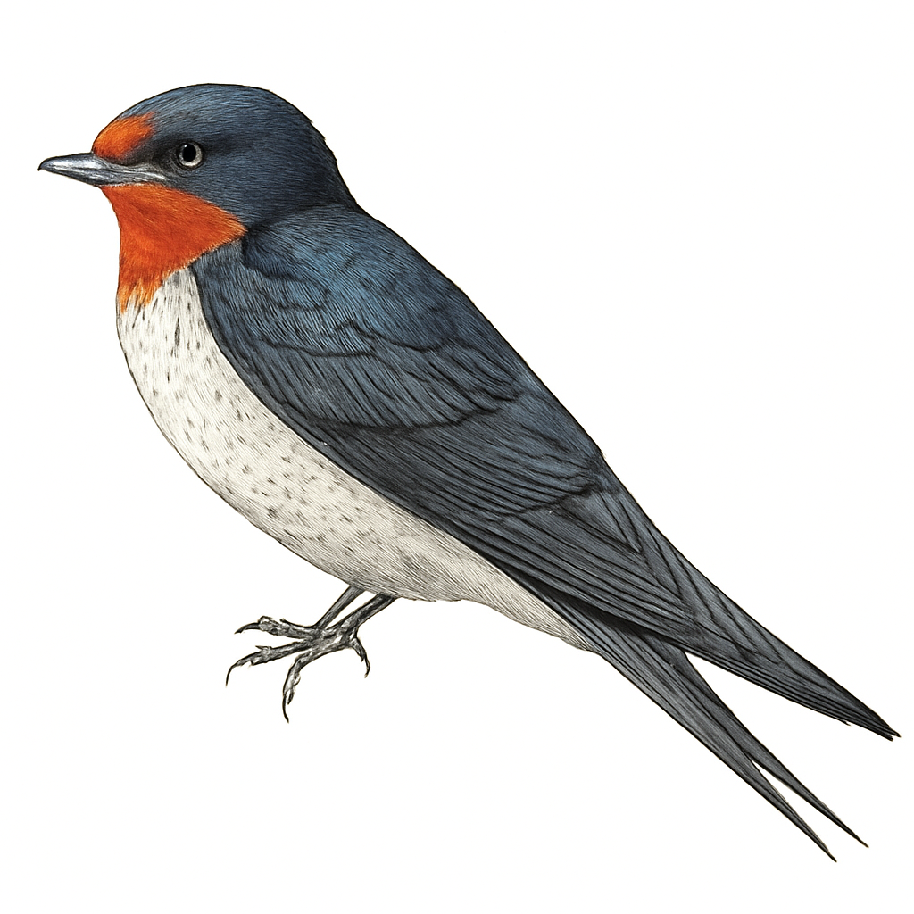 Illustrazione di Pearl-breasted Swallow