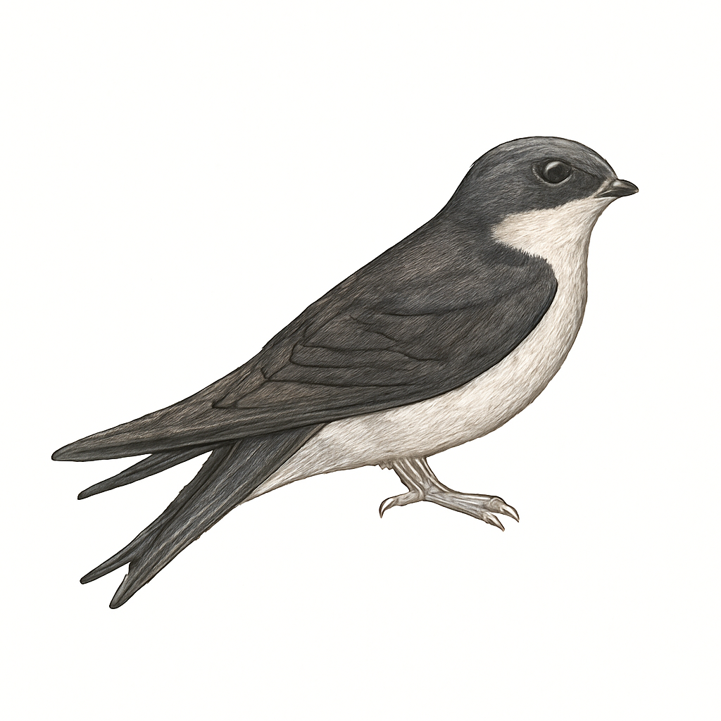 Illustration de Hirondelle de Pallas