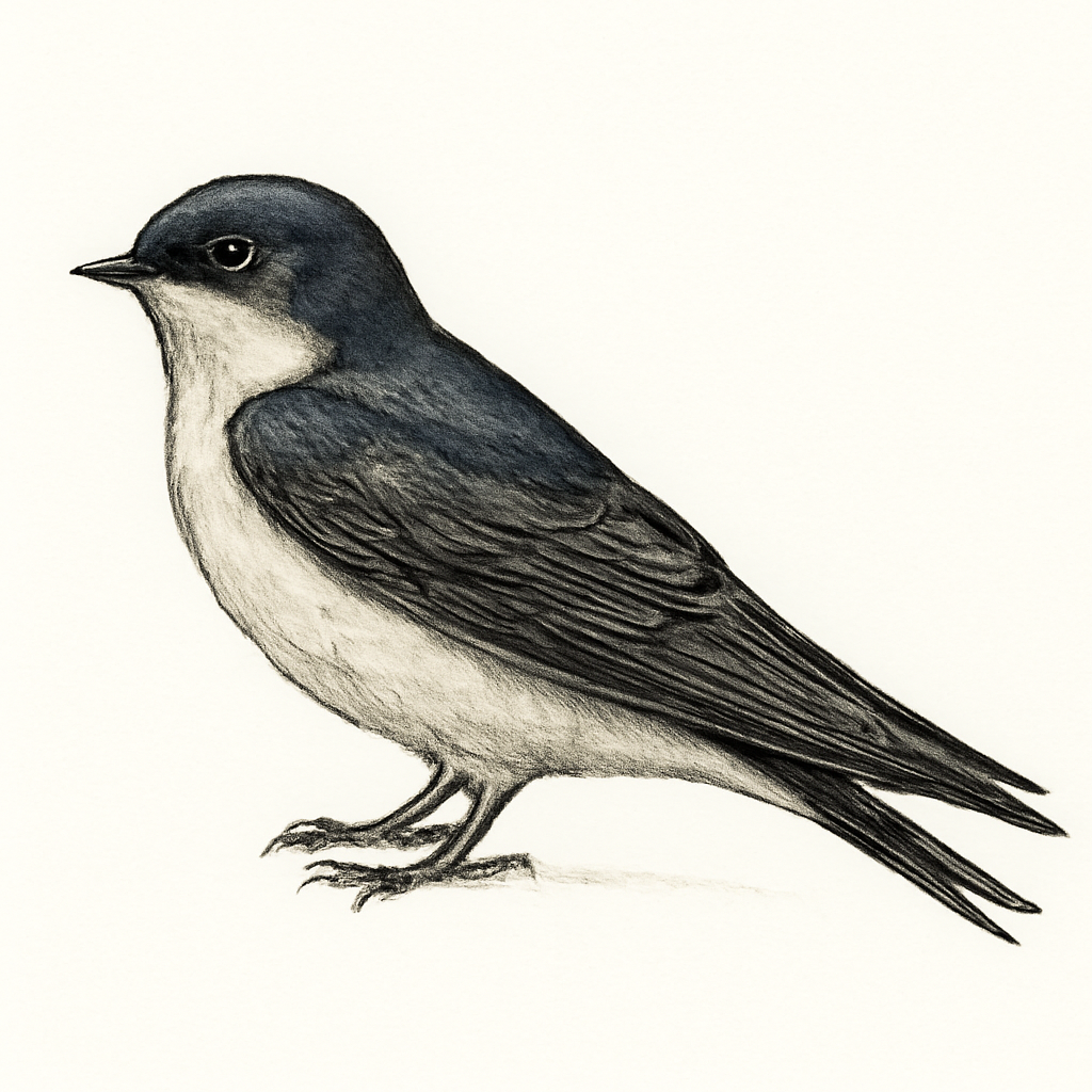 Illustration de Hirondelle de Bonaparte