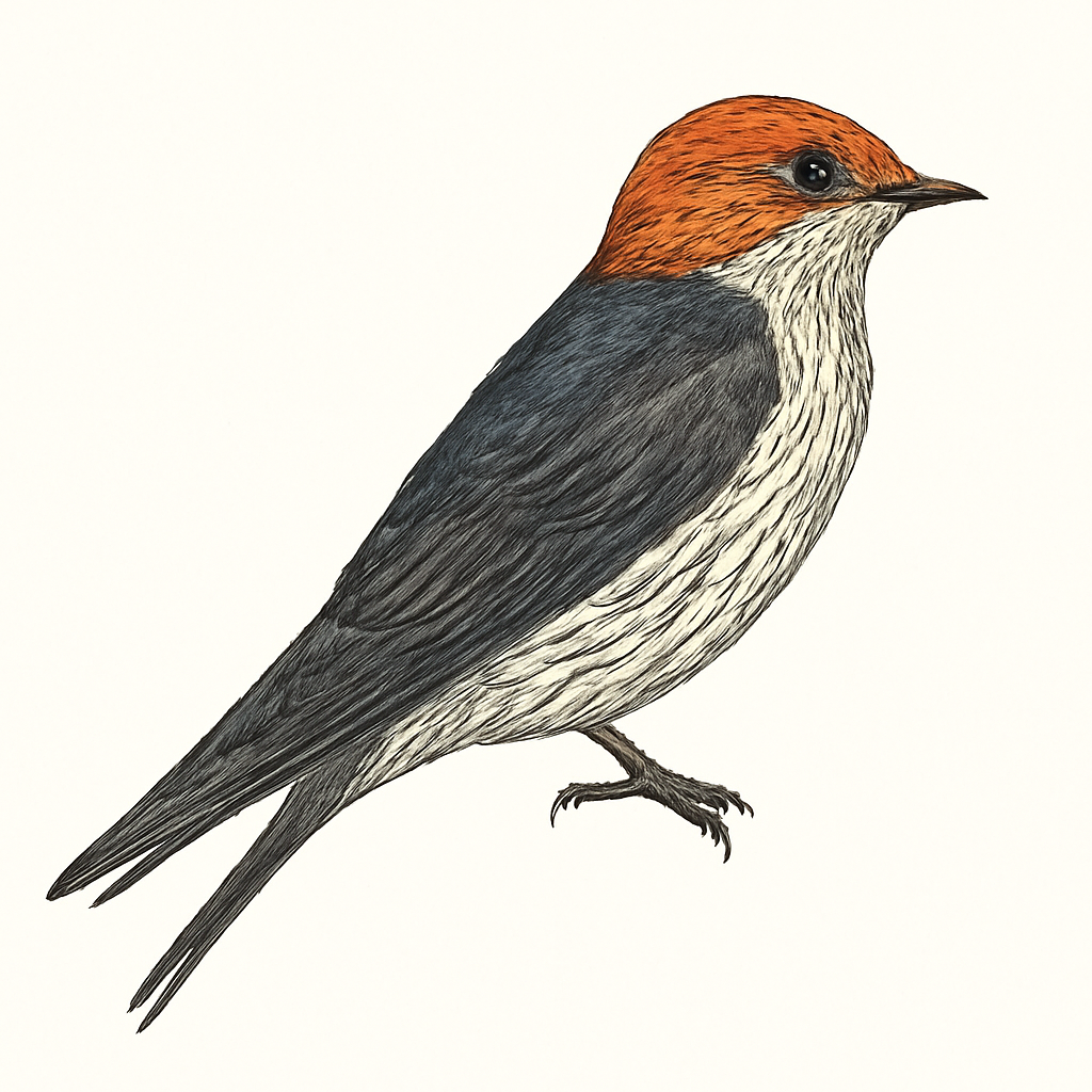 Illustrazione di Greater Striped Swallow