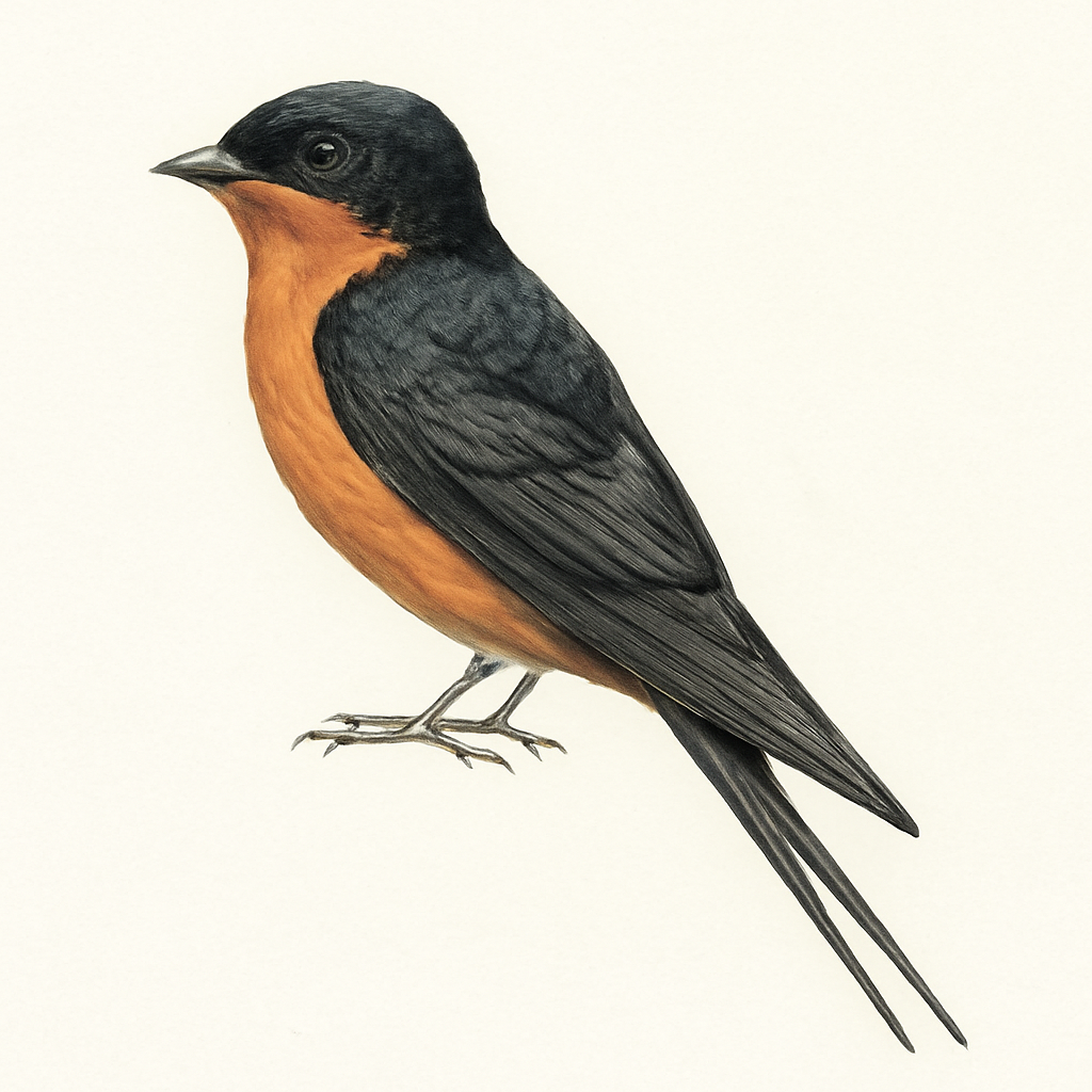 Illustration de Hirondelle de Ceylan