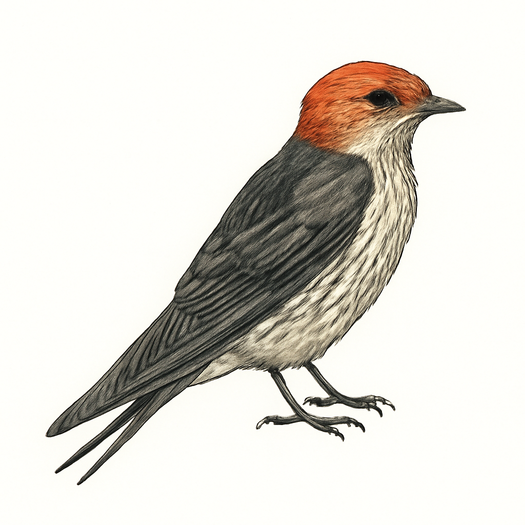 Ilustração de lesser striped swallow