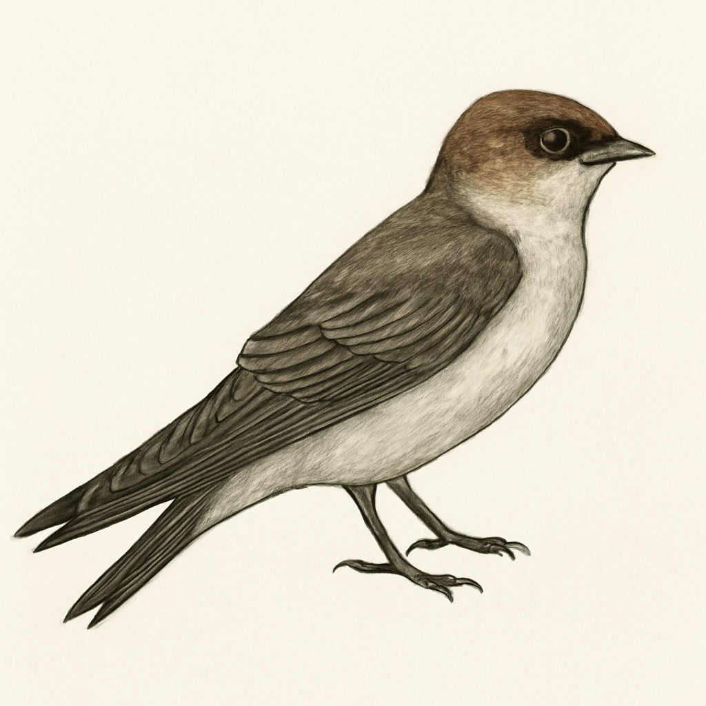 Illustration von Arielschwalbe
