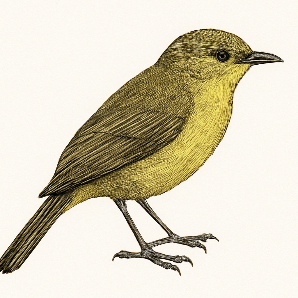 Ilustração de shelley's greenbul