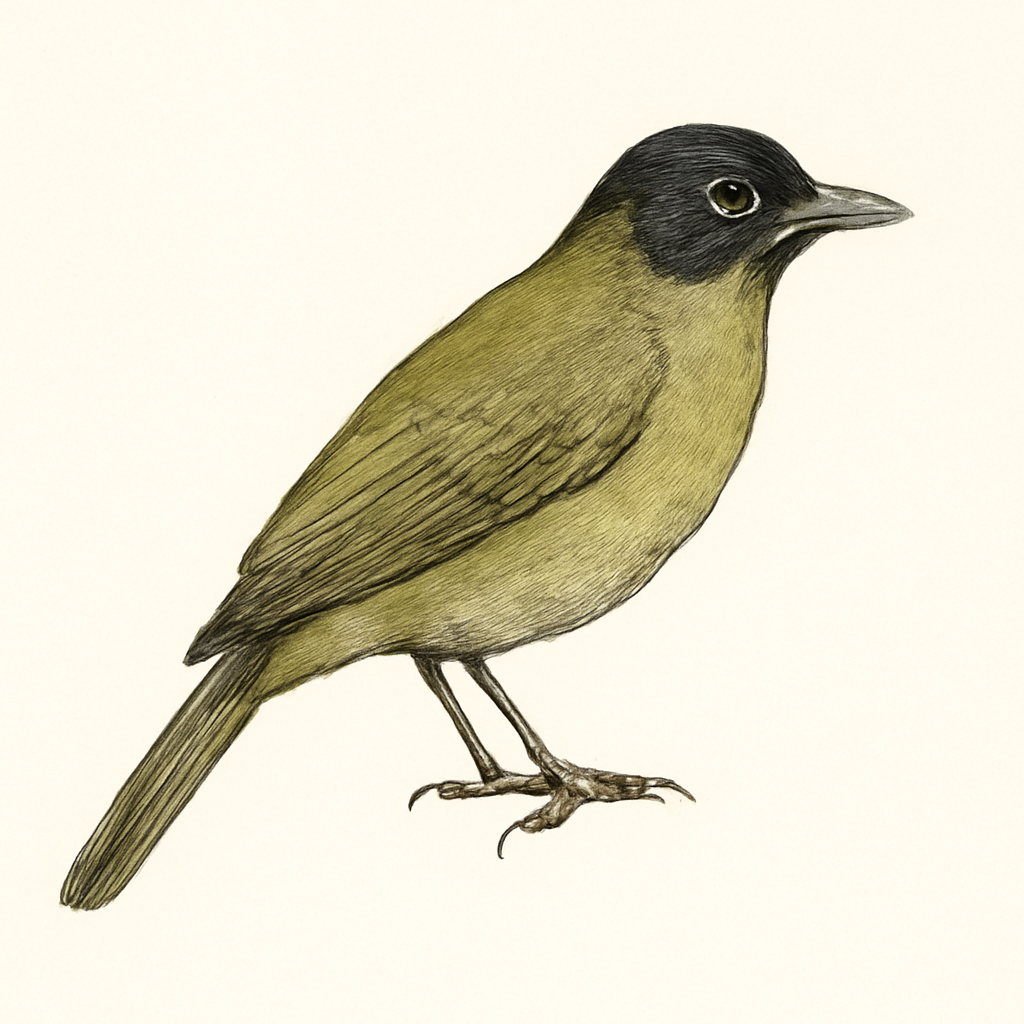 Ilustración de Eastern Mountain Greenbul