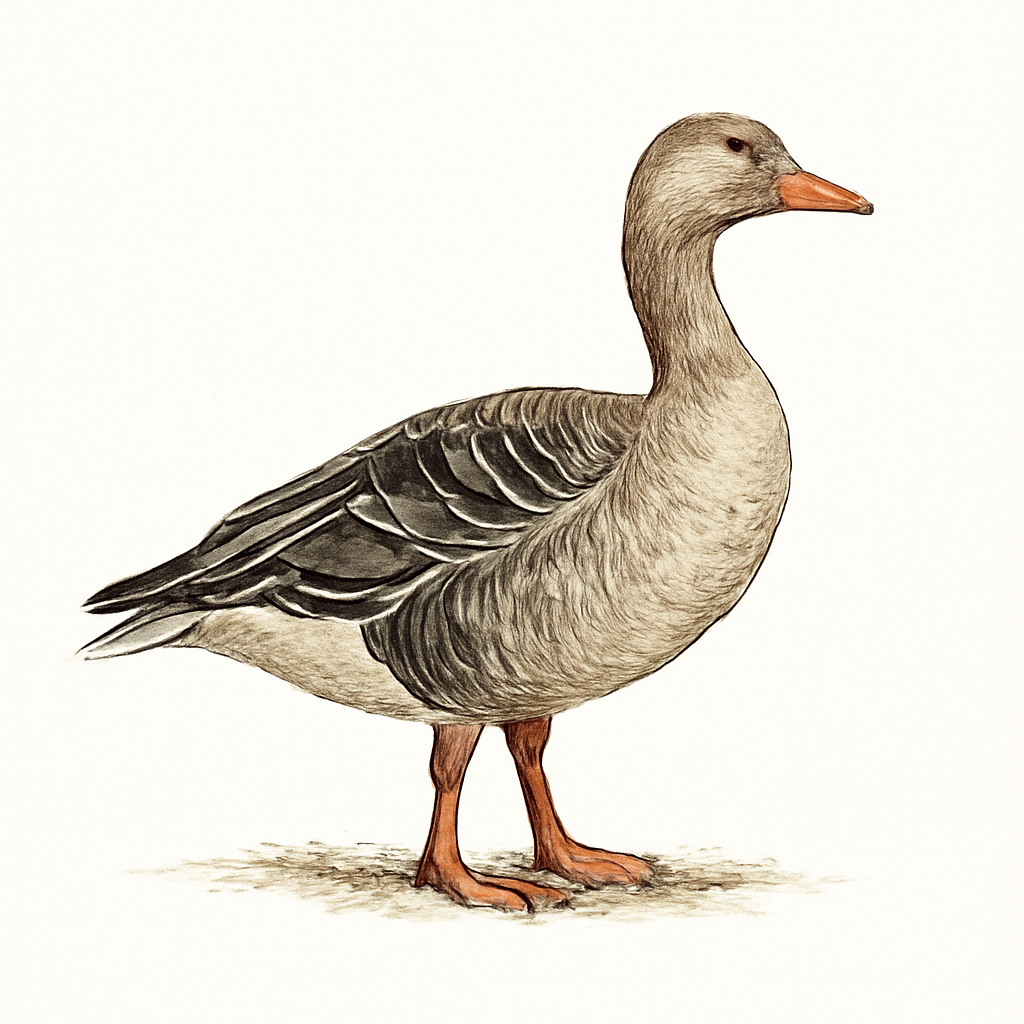 Greylag Goose illustration