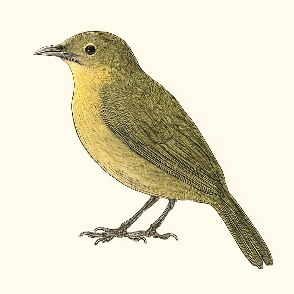 Illustrazione di Yellow-streaked Greenbul