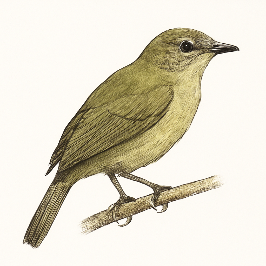 Ilustração de xavier's greenbul