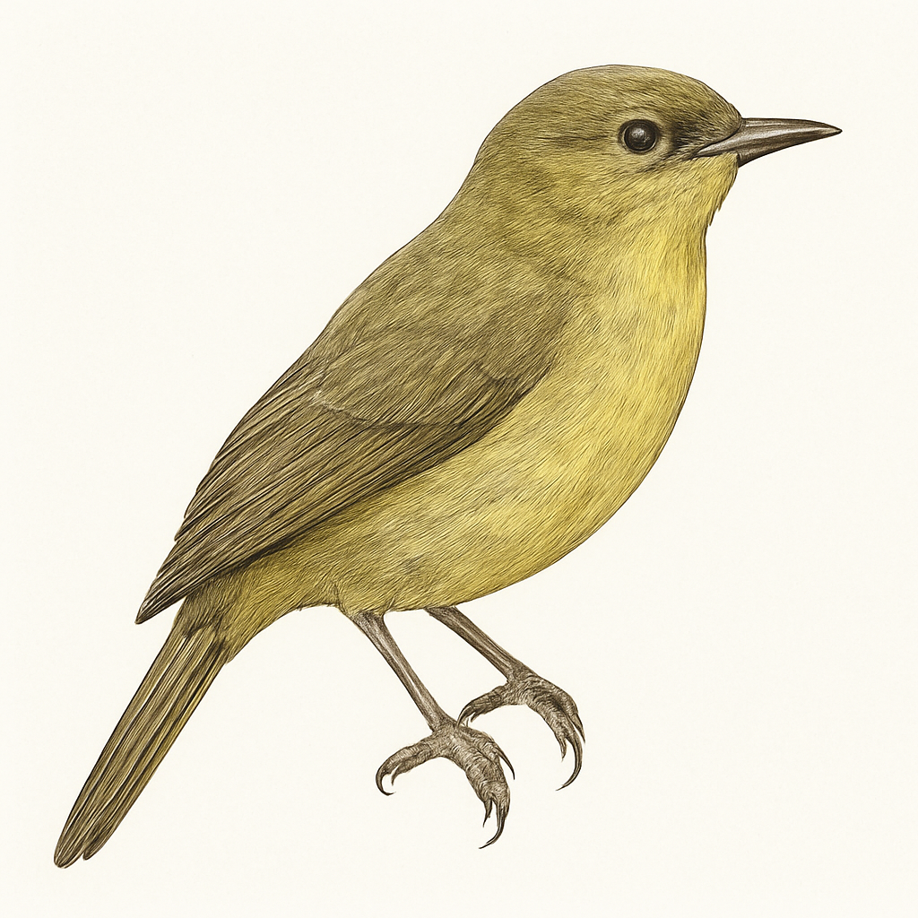 Ilustração de icterine greenbul