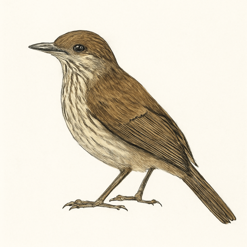 Striated Bulbul illustration