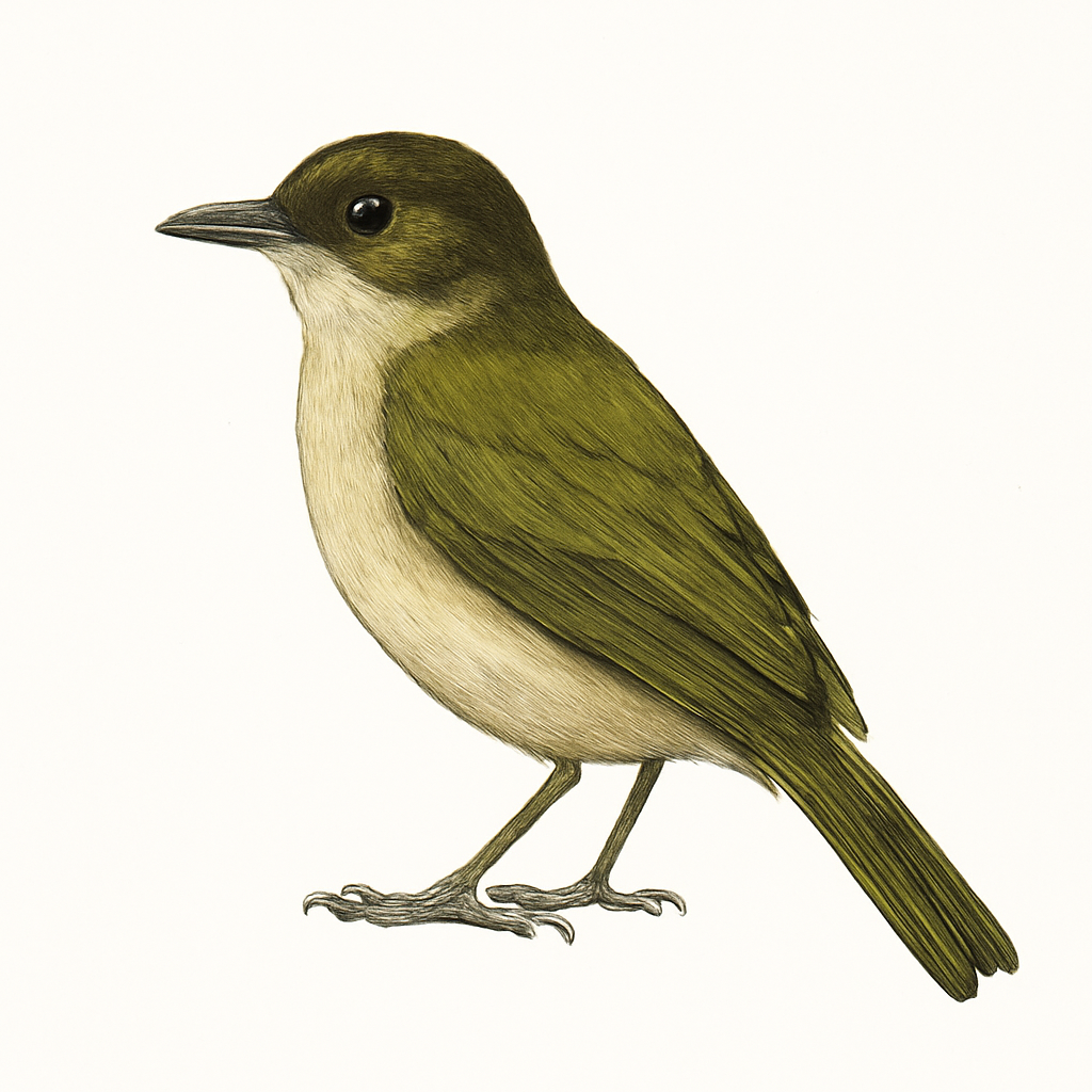 Ilustração de finsch's bulbul