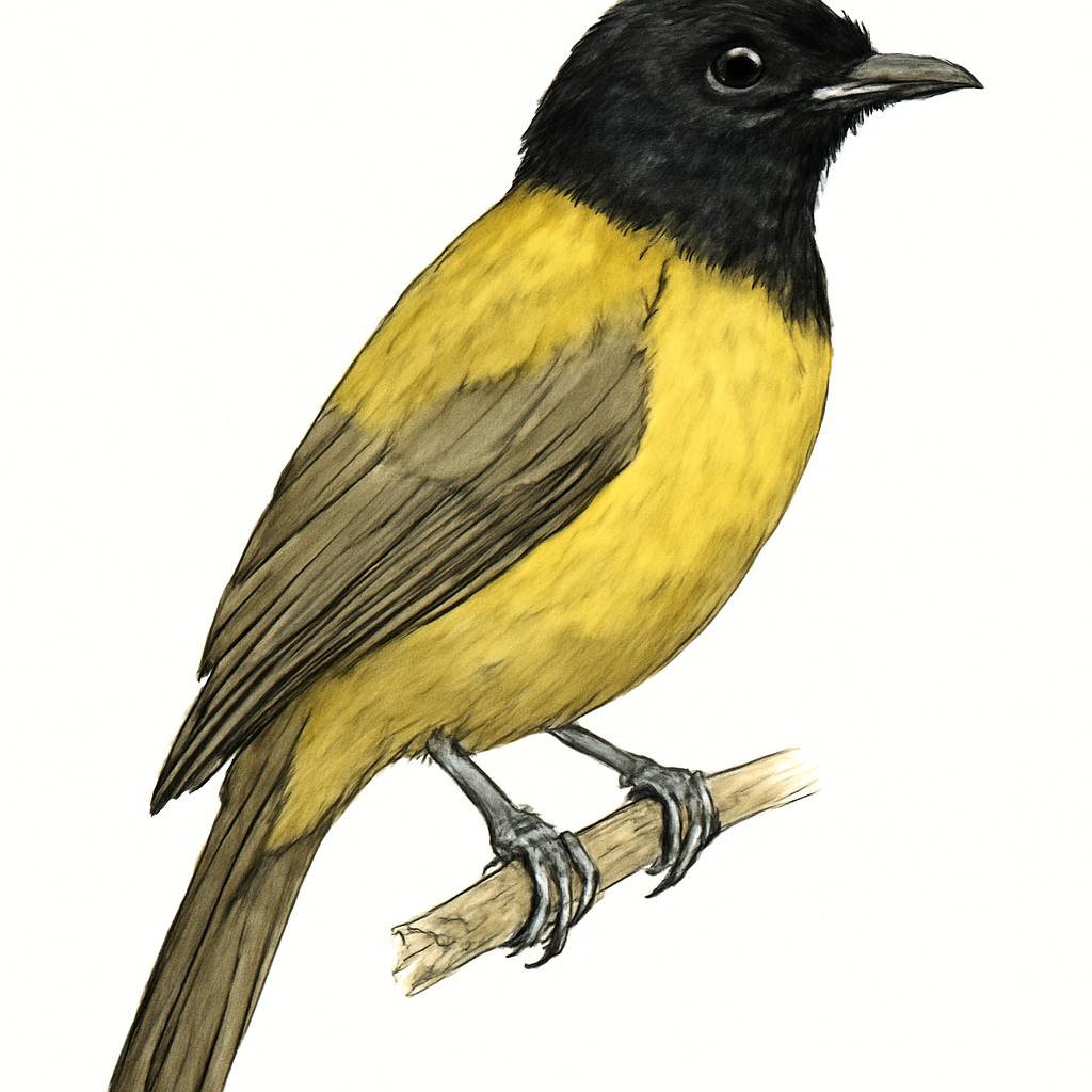 Illustrazione di Black-headed Bulbul
