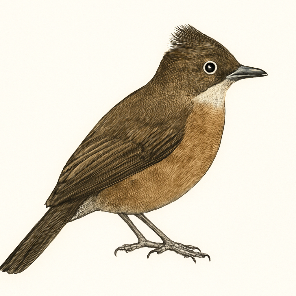 Illustrazione di Bornean Bulbul