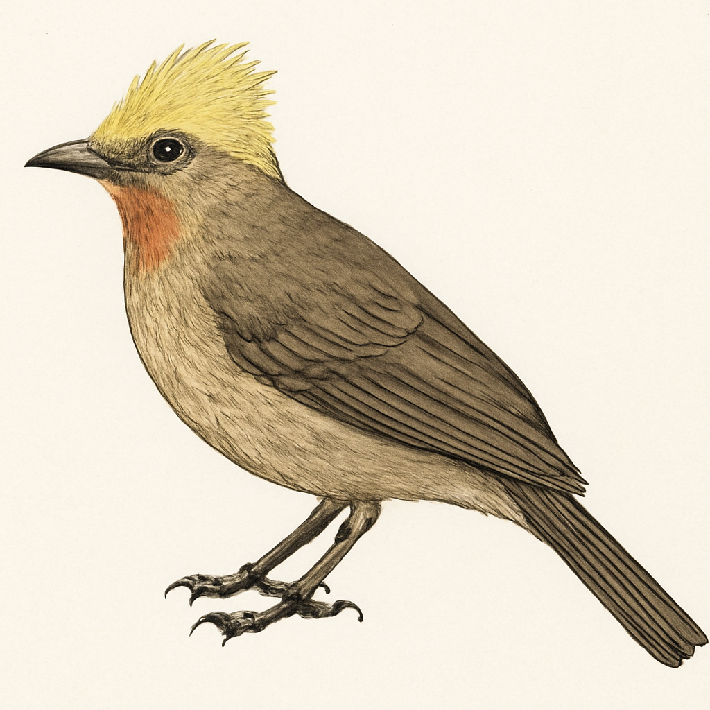 Illustrazione di Straw-headed Bulbul
